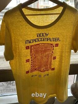 Ultra Rare Vintage 70s Body MicroComputer Electronic Control Unit t shirt GRAIL