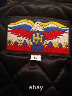 Ultra Rare-Vintage 90s Jeff Hamilton Leather Biker Jacket
