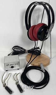 Ultra Rare Vintage AKAI AEH-10 Stereo Audiophile Electrostatic Headphones