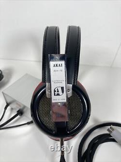 Ultra Rare Vintage AKAI AEH-10 Stereo Audiophile Electrostatic Headphones