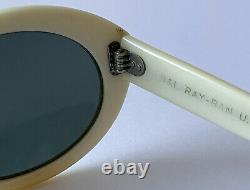 Ultra Rare Vintage B&L USA Ray-Ban BEWITCHING Sunglasses in WHITE! READ