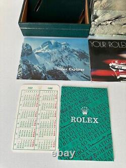Ultra Rare Vintage Box Set For Rolex Explorer II 1655 Steve McQueen 1982