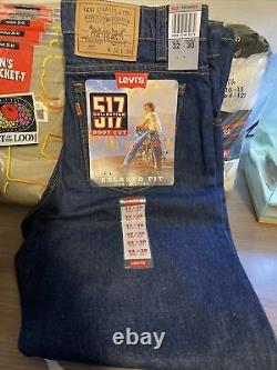 Ultra Rare Vintage Brand New LEVIS 517 COLLECTION BOOT CUT orange tab 32 x 30