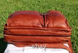 Ultra Rare Vintage Brown TUMI Alpha Leather Expandable Briefcase Laptop Bag