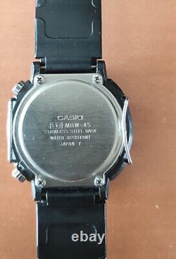 Ultra Rare Vintage Casio MRW-45 wristwatch White Dial Japan