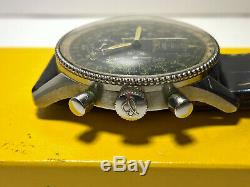 Ultra Rare Vintage Chronograph Breitling Navitimer 806 Aopa All Black Dial 1959