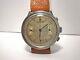 Ultra Rare Vintage Chronograph Eberhard Pre Extra Fort 1940 Step Case 40,3mm