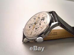 Ultra Rare Vintage Chronograph Universal Geneve Tricompax 22502 Moonphases