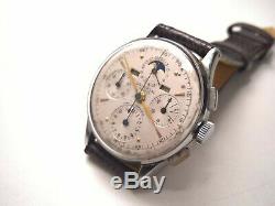 Ultra Rare Vintage Chronograph Universal Geneve Tricompax 22502 Moonphases