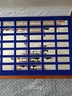 Ultra Rare Vintage & Complete Franklin Mint Classic Car Silver Ingot Collection