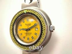 Ultra Rare Vintage Diver Philip Caribbean Watch 2000 Ref 709 Huge 50mm Look@pics