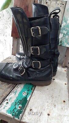 Ultra Rare Vintage Doc Dr Martens Mad Max Leather Boots England Black Size 11