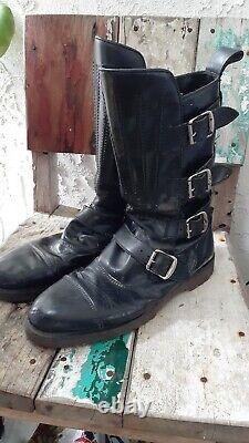 Ultra Rare Vintage Doc Dr Martens Mad Max Leather Boots England Black Size 11