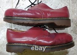 Ultra Rare Vintage Doc Martens Oxblood Color Steel Toe Low Boots Men's Size Us9