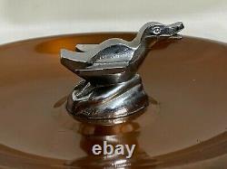 Ultra Rare Vintage Duk-It McDonald Products Silver Duck AshTray Buffalo NY 10
