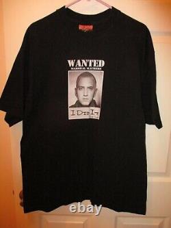 Ultra Rare Vintage Eminem Marshall Mathers Wanted shirt XL