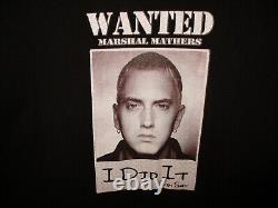 Ultra Rare Vintage Eminem Marshall Mathers Wanted shirt XL