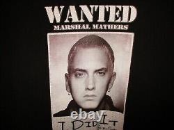 Ultra Rare Vintage Eminem Marshall Mathers Wanted shirt XL