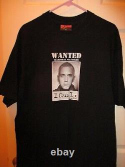 Ultra Rare Vintage Eminem Marshall Mathers Wanted shirt XL