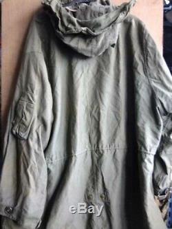 Ultra Rare Vintage Extreme Cold Weather M1948 M48 US Army Fishtail Parka Shell
