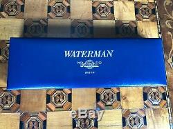 Ultra Rare Vintage Fountain Pen Waterman Man 100 Briar Wood 18 Kt Globe Nib