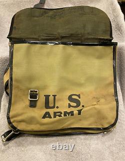 Ultra Rare Vintage G. I Joe U. S. Army Child's Schoolbag 1960's Canvas/Vinyl JAPAN