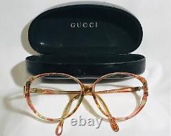 Ultra Rare Vintage Gucci 80's Horsebit Oversized Butterfly Eyeglasses GG 2167