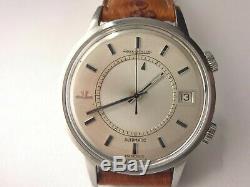 Ultra Rare Vintage Jaeger Le Coultre Memovox Speed Beat E875 Stainless 37mm