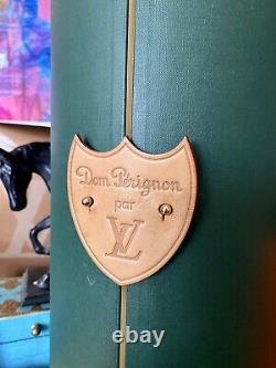 Ultra Rare Vintage LOUIS VUITTON Dom Perignon Presentation Box Display Case LV