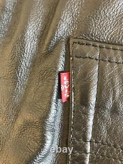 Ultra Rare Vintage Levis Lot 53 Leather Pants Roswell Collection 34x31 NWT