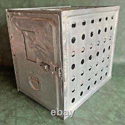 Ultra Rare Vintage Lufthansa Airline Lermer Galley Equipment Kitchen Metal Vault