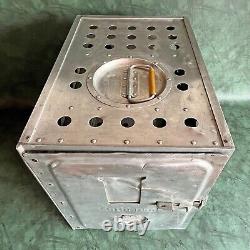 Ultra Rare Vintage Lufthansa Airline Lermer Galley Equipment Kitchen Metal Vault