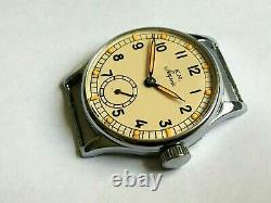 Ultra Rare Vintage Mens Watch Siegerin KM Alpina 595 German Military Navy Kriegs