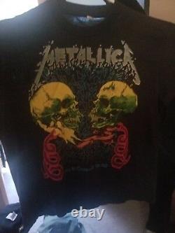 Ultra Rare Vintage Metallica 2 sided Tour Shirt 1991