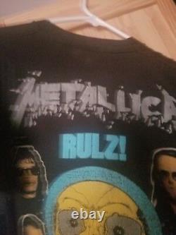 Ultra Rare Vintage Metallica 2 sided Tour Shirt 1991