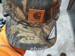 Ultra Rare Vintage New 2001 Carhartt Realtree Camo Over Ears Hat Men's Size L/xl
