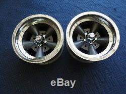 Ultra Rare Vintage Pair Imco Torque Thrust Style Polished Lip 14x7 Ford 5 1/2