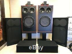 Ultra Rare Vintage Polk Audio Floor Speakers With Stands RTA 12