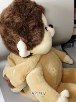 Ultra Rare Vintage SEKIGUCHI Monchhichi Monkey 60cm Plush Stuffed ORIGINAL TAGS
