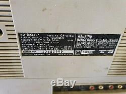 Ultra Rare Vintage Sharp Gf-515 Radio Cassette Ghetto Blaster Boombox