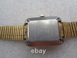 Ultra Rare Vintage Square Gold Plated Rado Ncc 222 Ladies Automatic Wristwatch