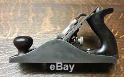 Ultra Rare Vintage Stanley Bailey 4 1/2 H Hand Plane Heavy Smoothing Antique