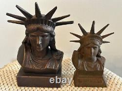 Ultra Rare Vintage Statue of Liberty Bust Sculpture Plus Bank. L@@@@K
