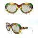 Ultra-rare Vintage Sunglasses France Paris Made 1950s Brevet Colorful Frame Nos