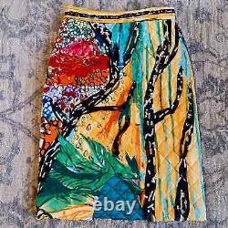 Ultra-Rare Vintage TSUMORI CHISATO Quilted Patterned Pencil Skirt fits S
