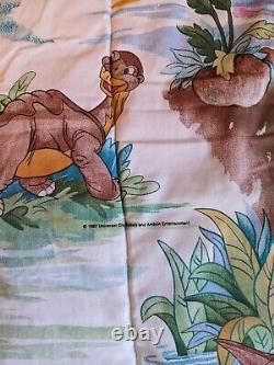 Ultra Rare Vintage The Land Before Time Twin Comforter Bedspread Blanket 1987