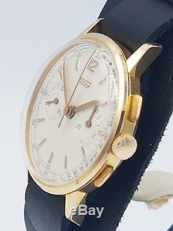 Ultra Rare Vintage Tissot Chronograph cal. Lemania 1277 Gold Plated. Collectors