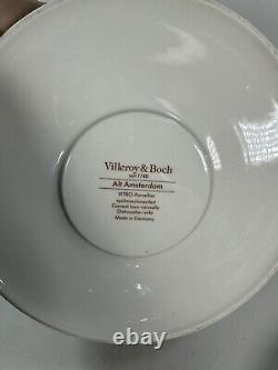 Ultra Rare Vintage Villeroy & Boch Alt Amsterdam Tisch Grill Cast Iron Porcelain