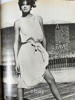 Ultra Rare Vintage Vogue 1980 6 Magazine Lot Hardcover Bound Gia Carangi Loaded