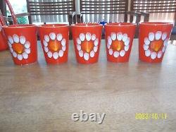 Ultra Rare Vintage Waechtersbach Mid-Century Modern Pitcher with 5 Cups